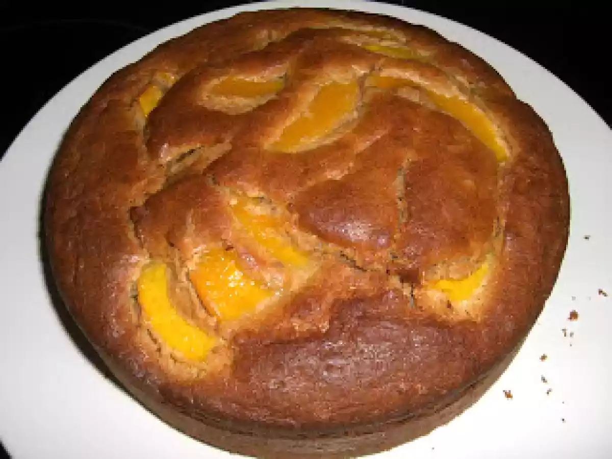 BIZCOCHO DE MELOCOTON, NUECES Y MIEL