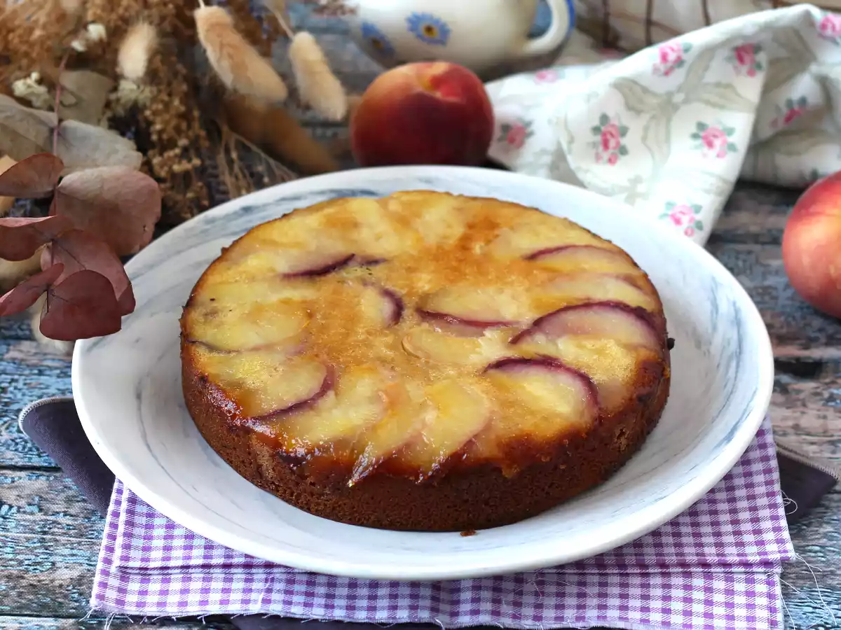 Bizcocho de melocotón suave y esponjoso - foto 2