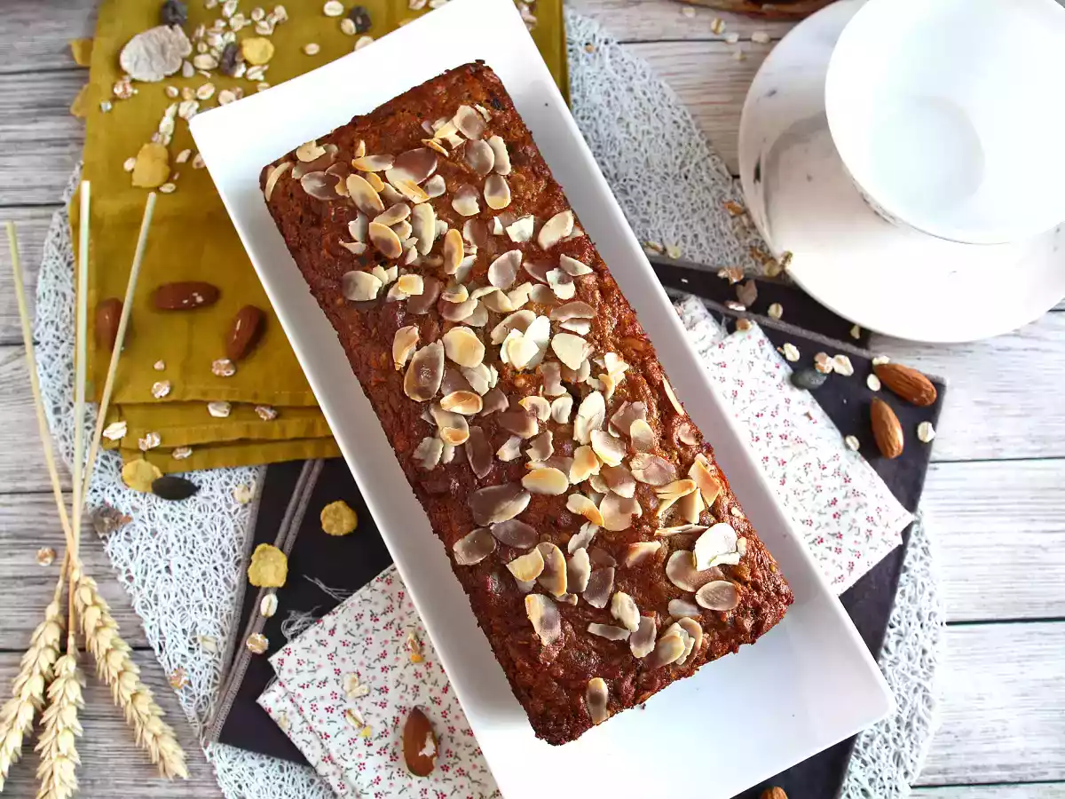 Bizcocho de muesli y plátano - Una receta de aprovechamiento y sin azúcares añadidos - foto 4