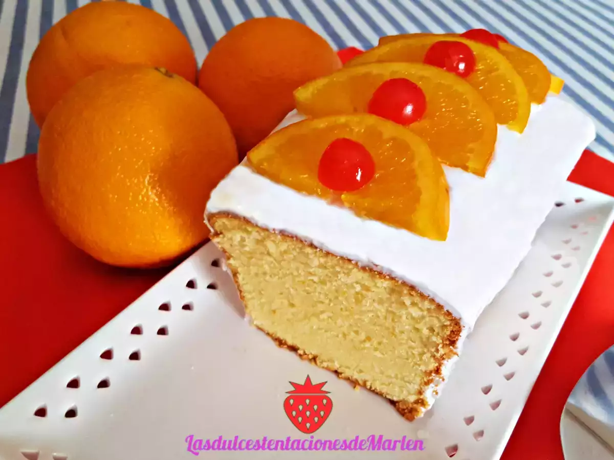 Bizcocho de Naranja Glaseado