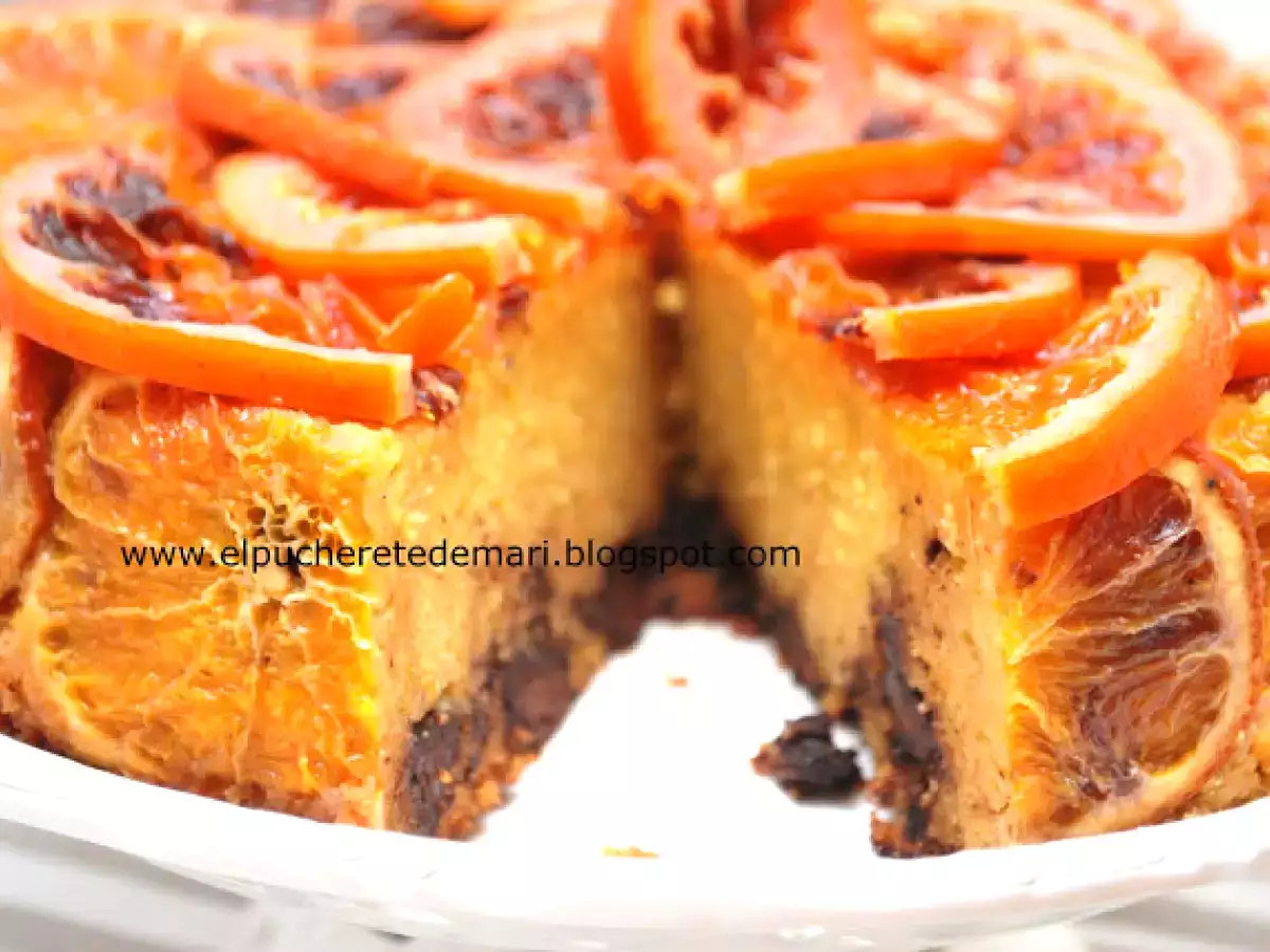 Bizcocho de naranja rosa y chocolate - foto 3