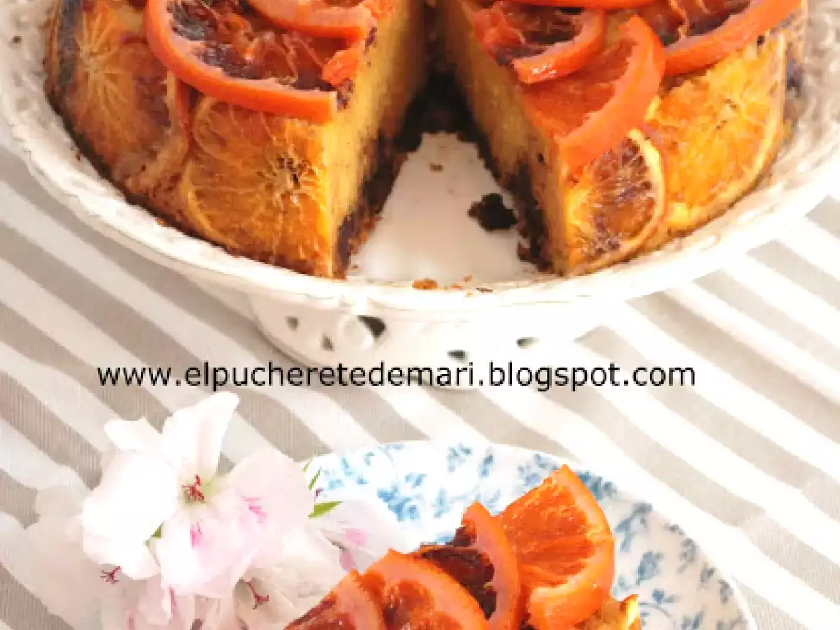 Bizcocho de naranja rosa y chocolate - foto 4