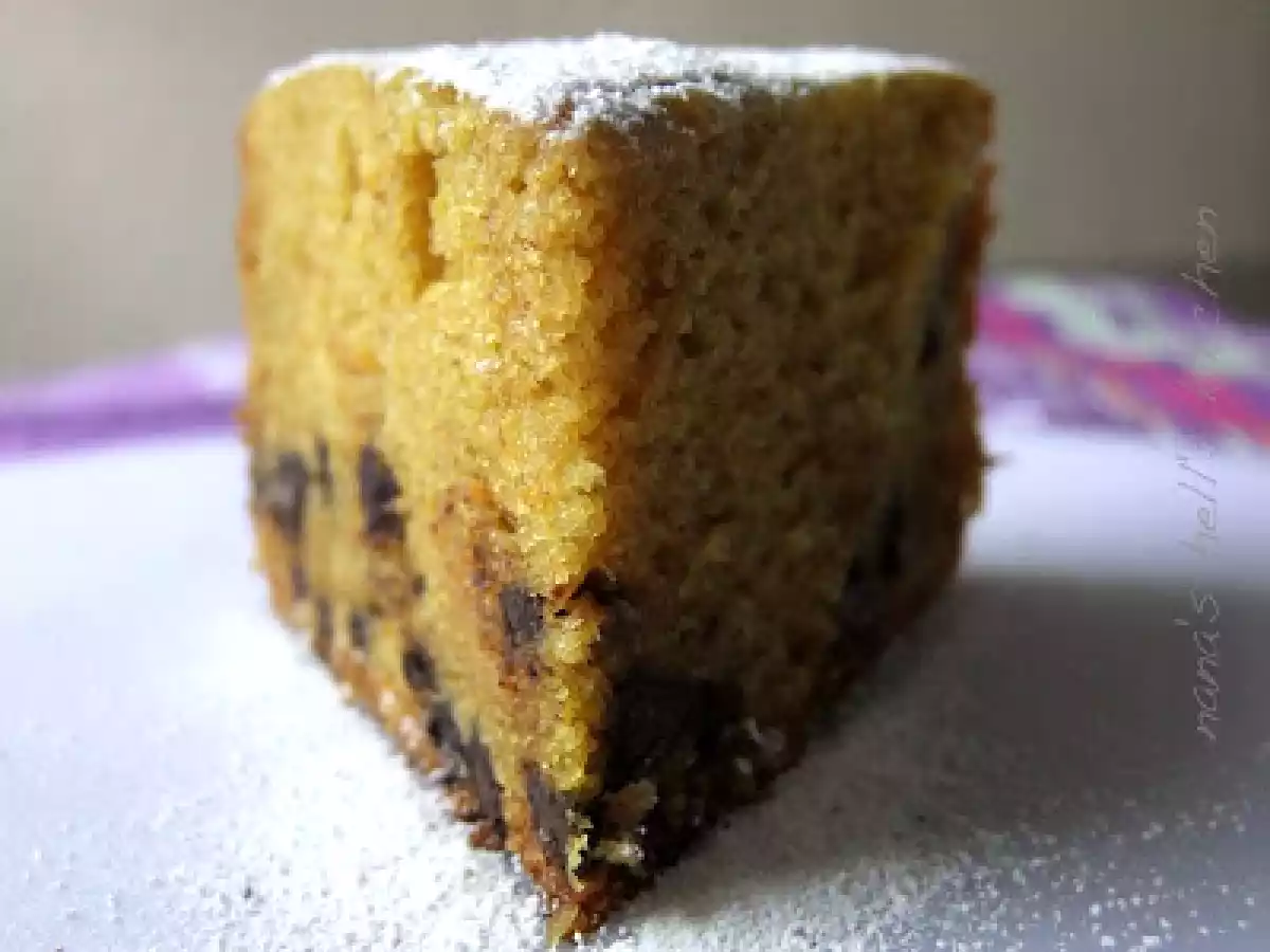 Bizcocho de naranja y chocolate en Fussioncook