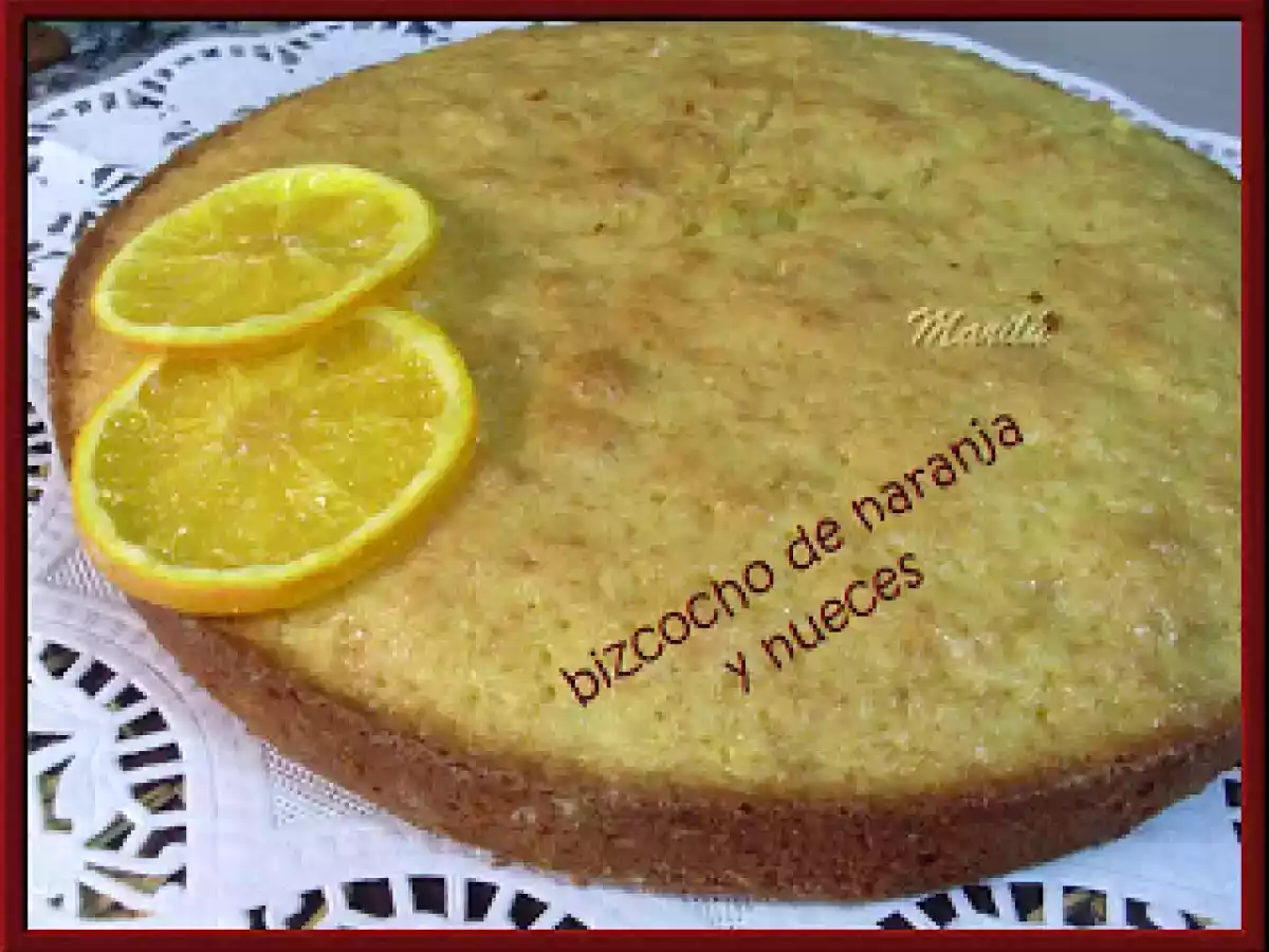 BIZCOCHO DE NARANJA Y NUECES - foto 2