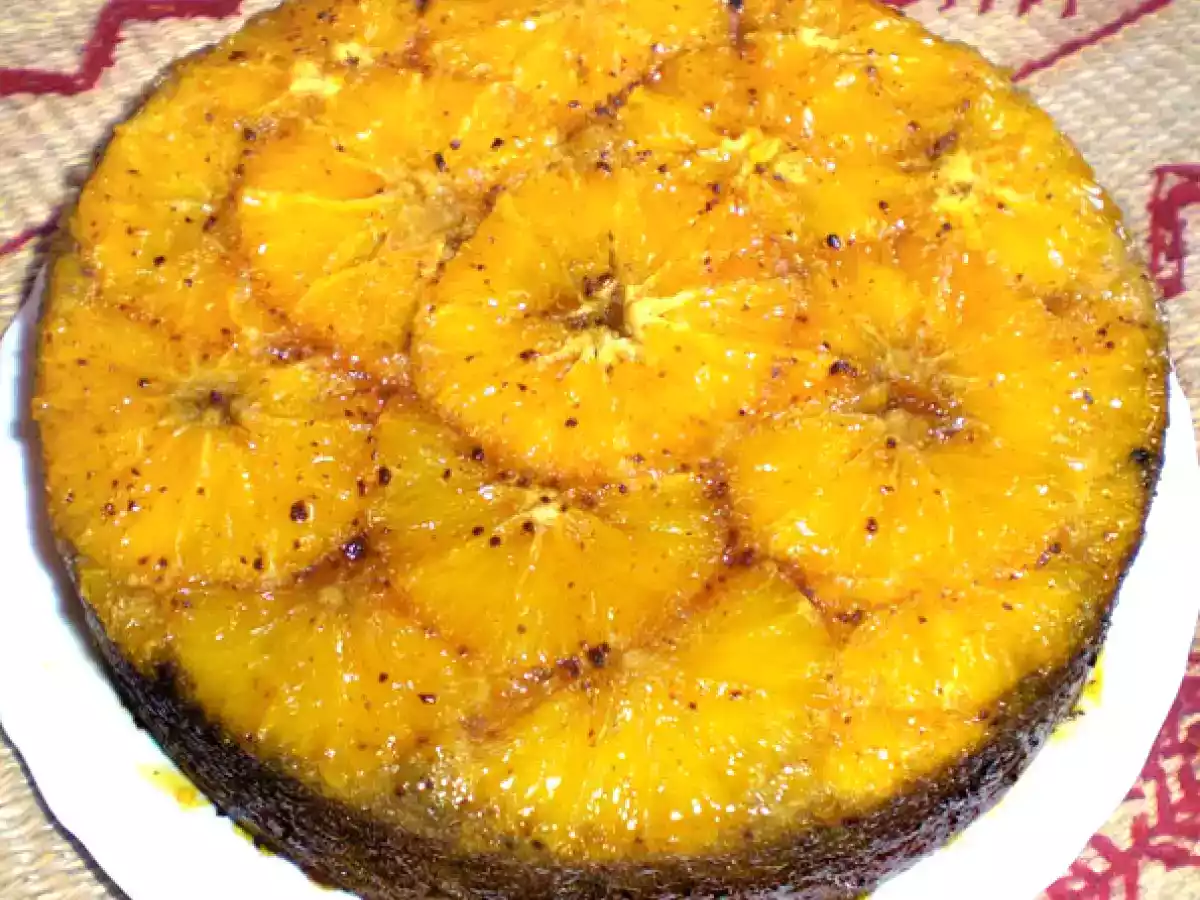Bizcocho de naranja y polenta con sirope de naranja y clavo - foto 3