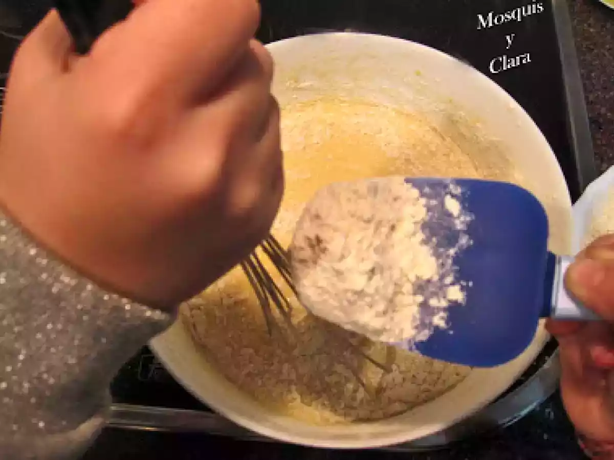 Bizcocho de nata y chocolate blanco - foto 4