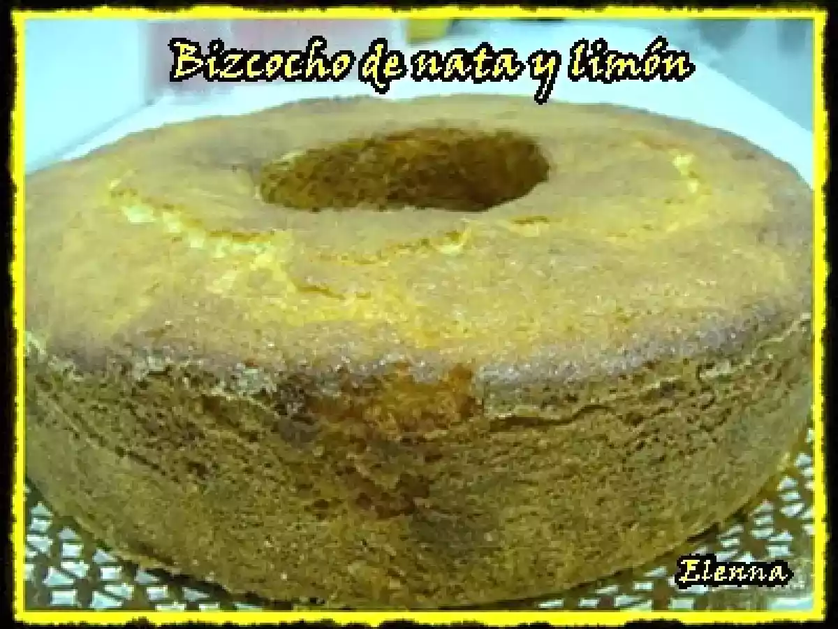 Bizcocho de nata y limón - foto 2