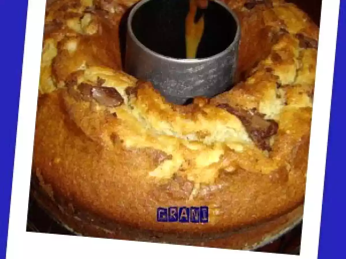 Bizcocho de nocilla y plátano. - Mycook