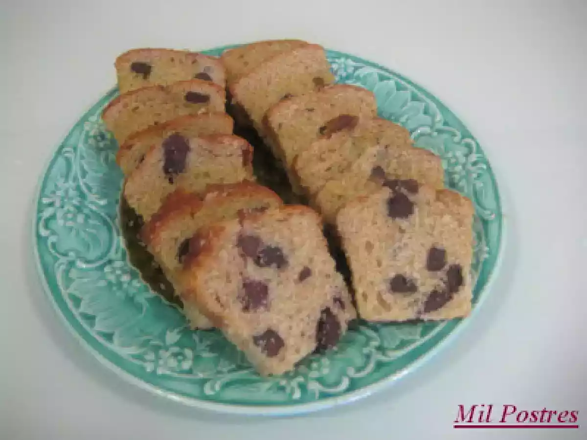 Bizcocho de pepitas de chocolate