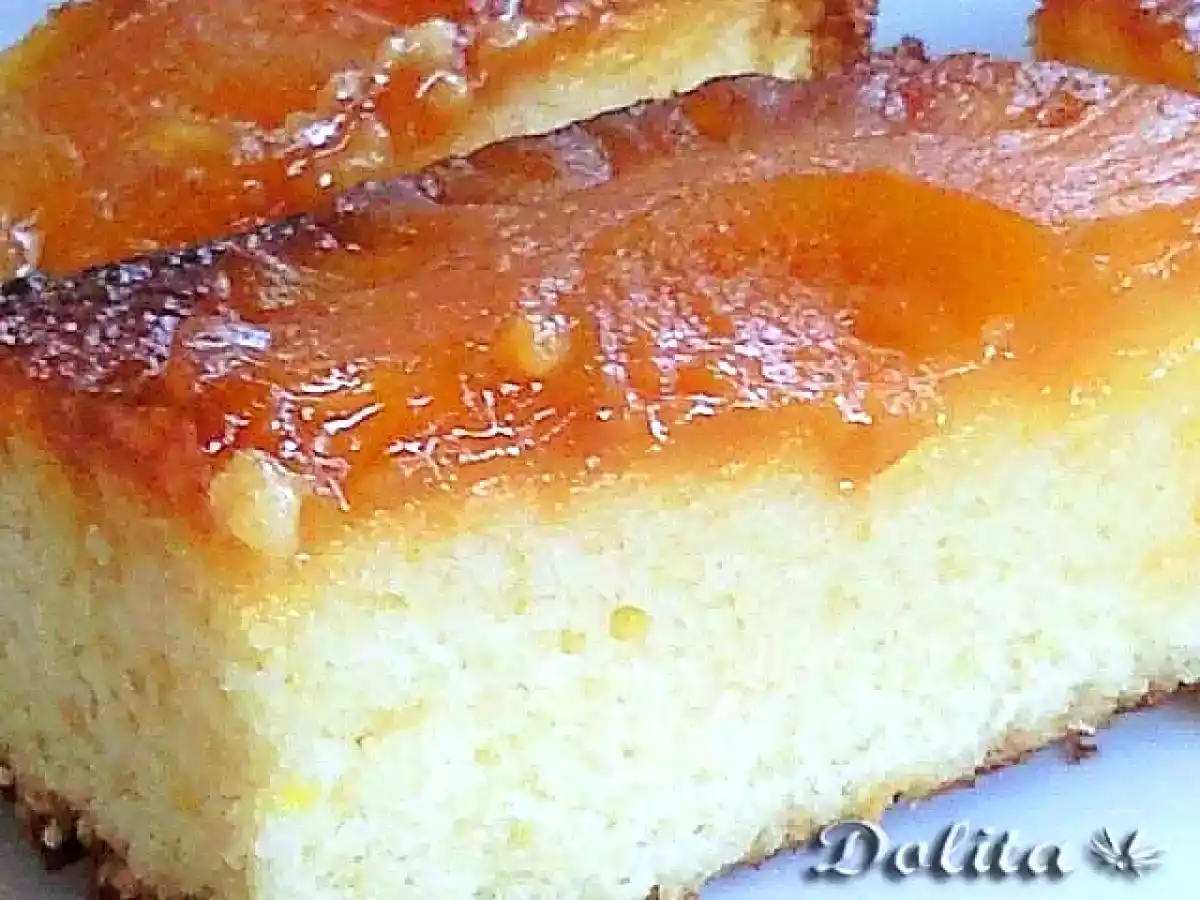 Bizcocho de piña y caramelo