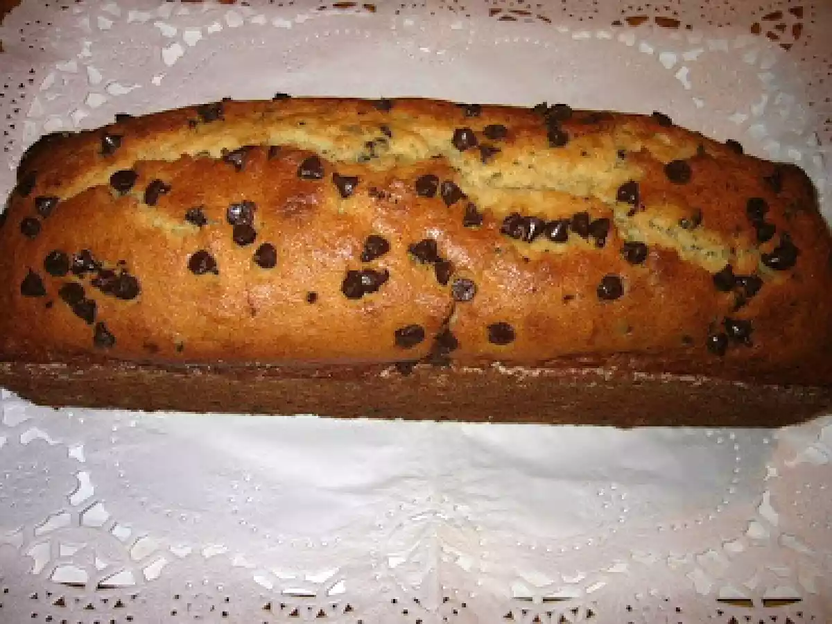 Bizcocho de Plátano con Perlitas de Chocolate