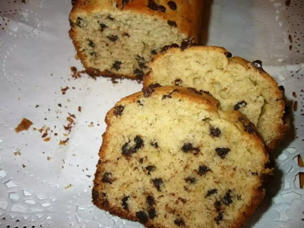 Bizcocho de Plátano con Perlitas de Chocolate - foto 2