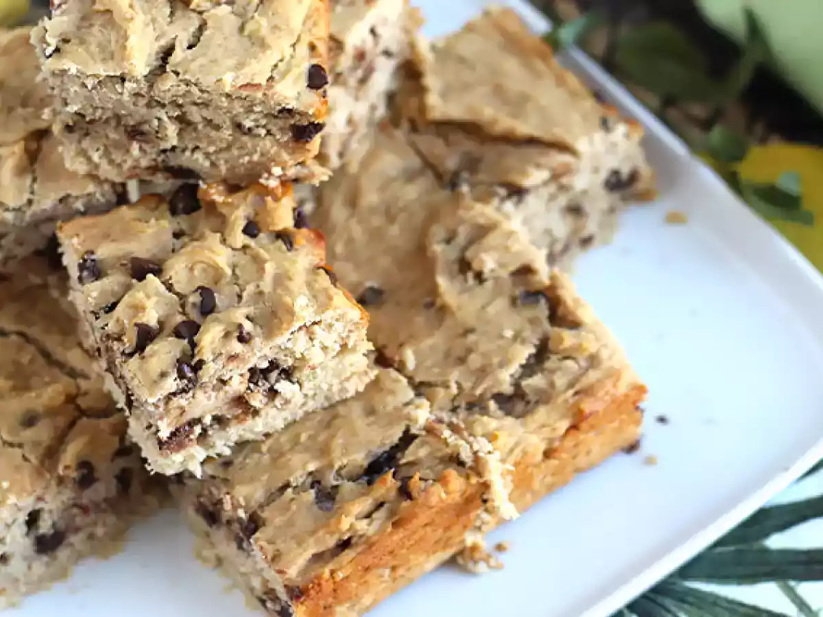 Bizcocho de plátano y chocolate - Vegano y sin gluten - foto 5