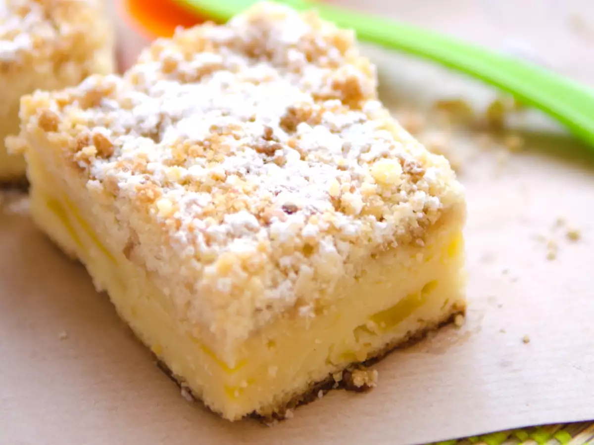 Bizcocho de queso con manzana - foto 2