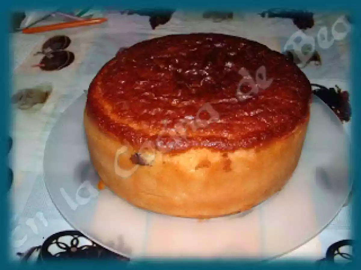 Bizcocho de queso con nutella