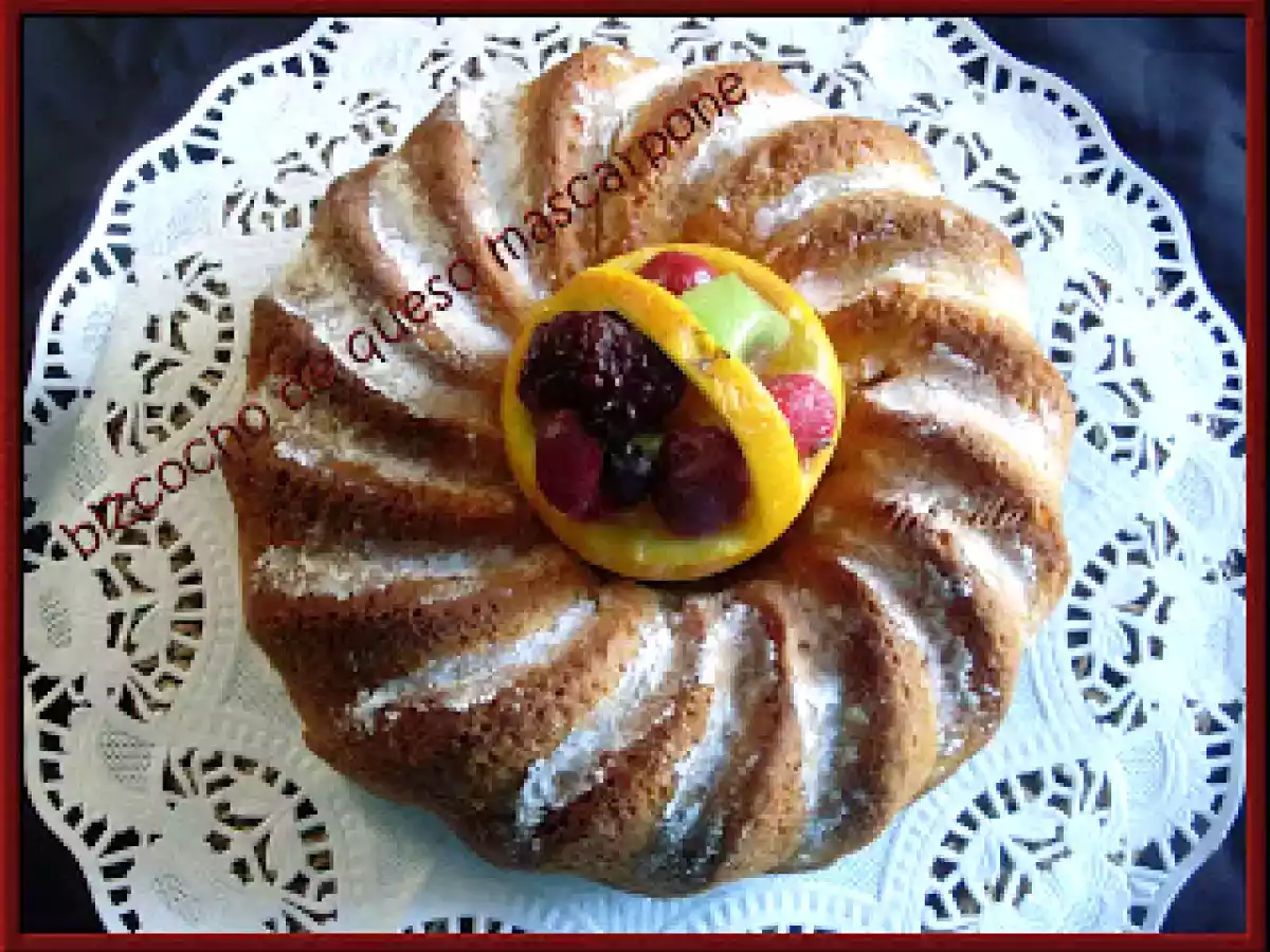 BIZCOCHO DE QUESO MASCARPONE