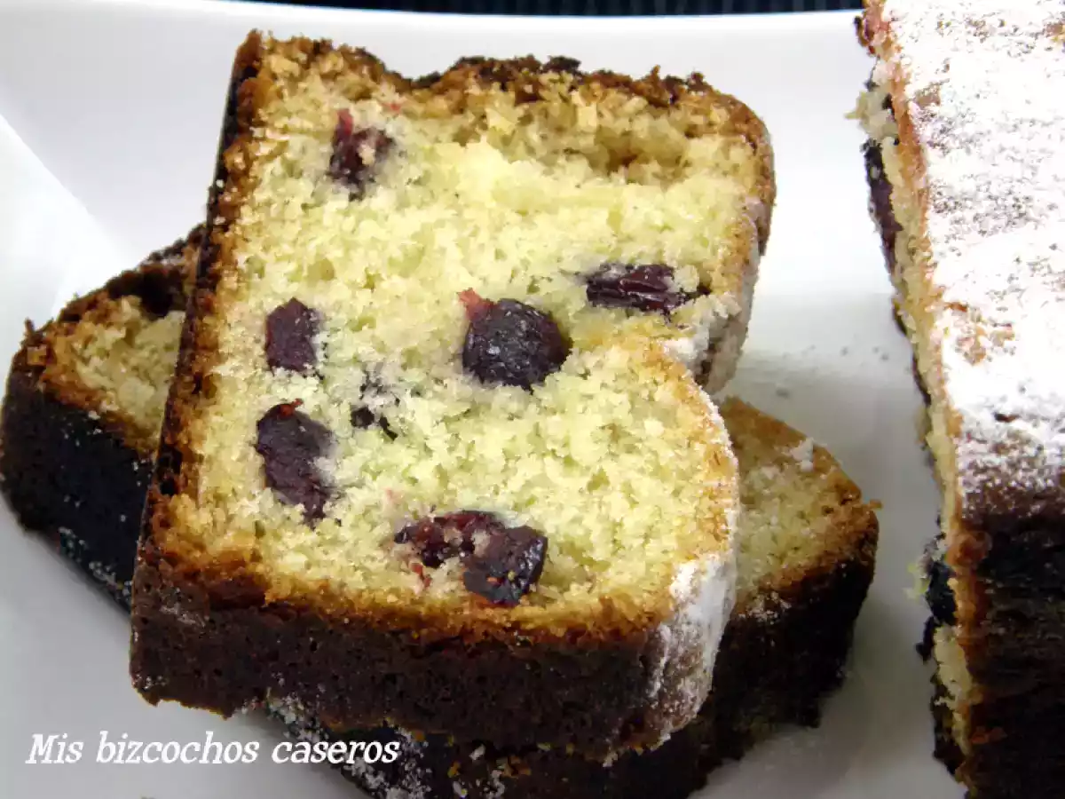 Bizcocho de queso y arándanos