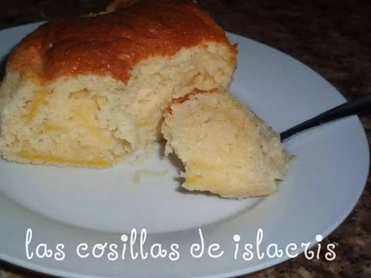 Bizcocho de queso y manzana