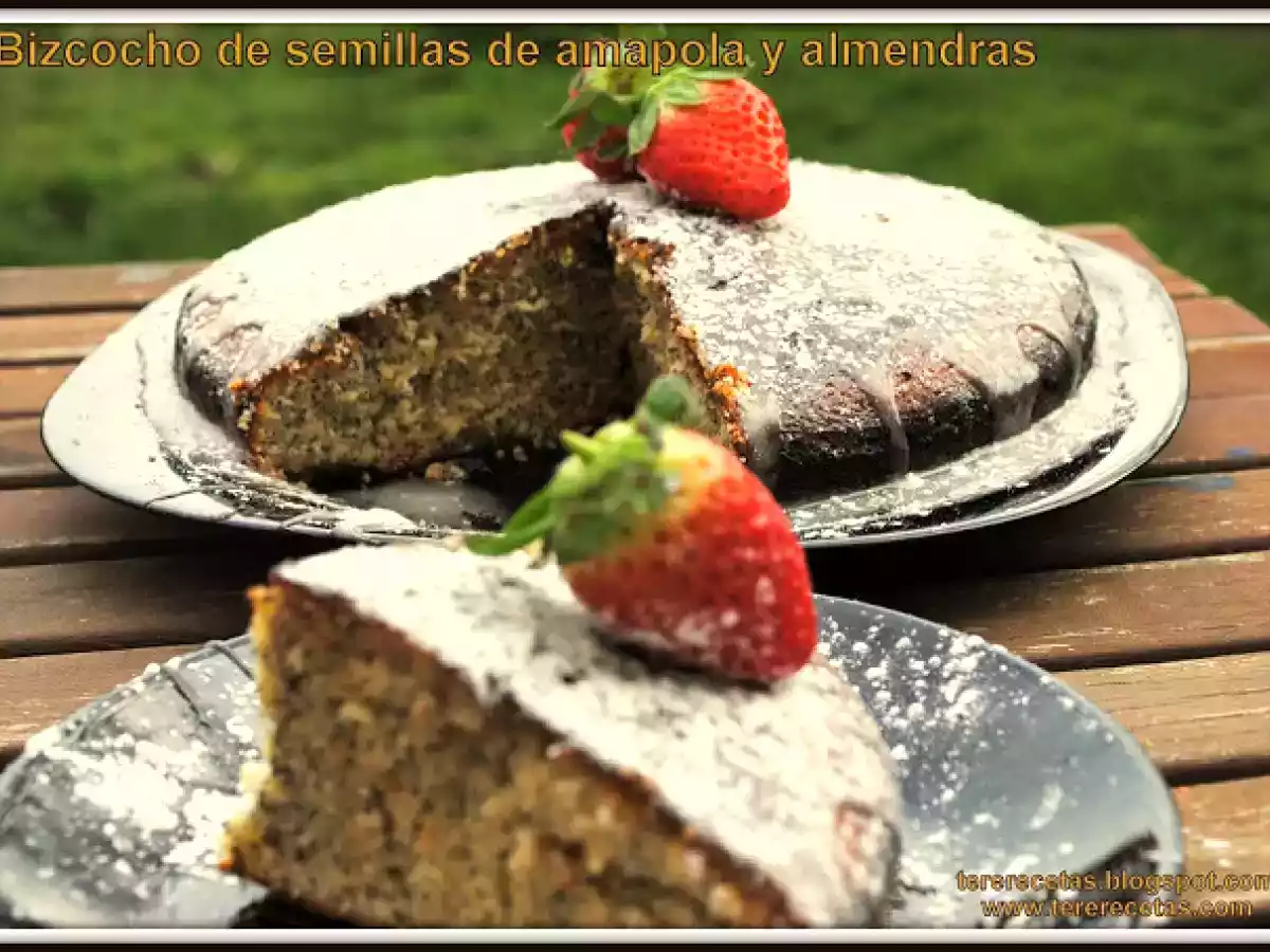 Bizcocho de semillas de amapola y almendras. - foto 2