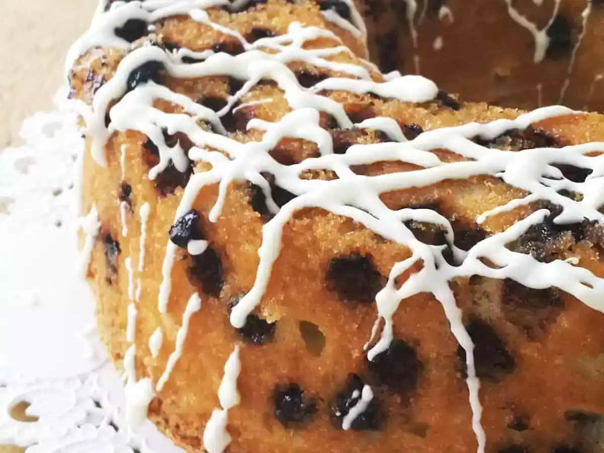 Bizcocho de yogur con chispas de chocolate