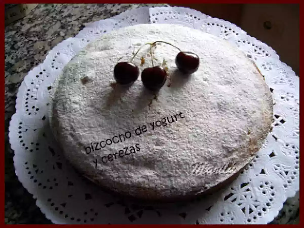 BIZCOCHO DE YOGURT Y CEREZAS - foto 2