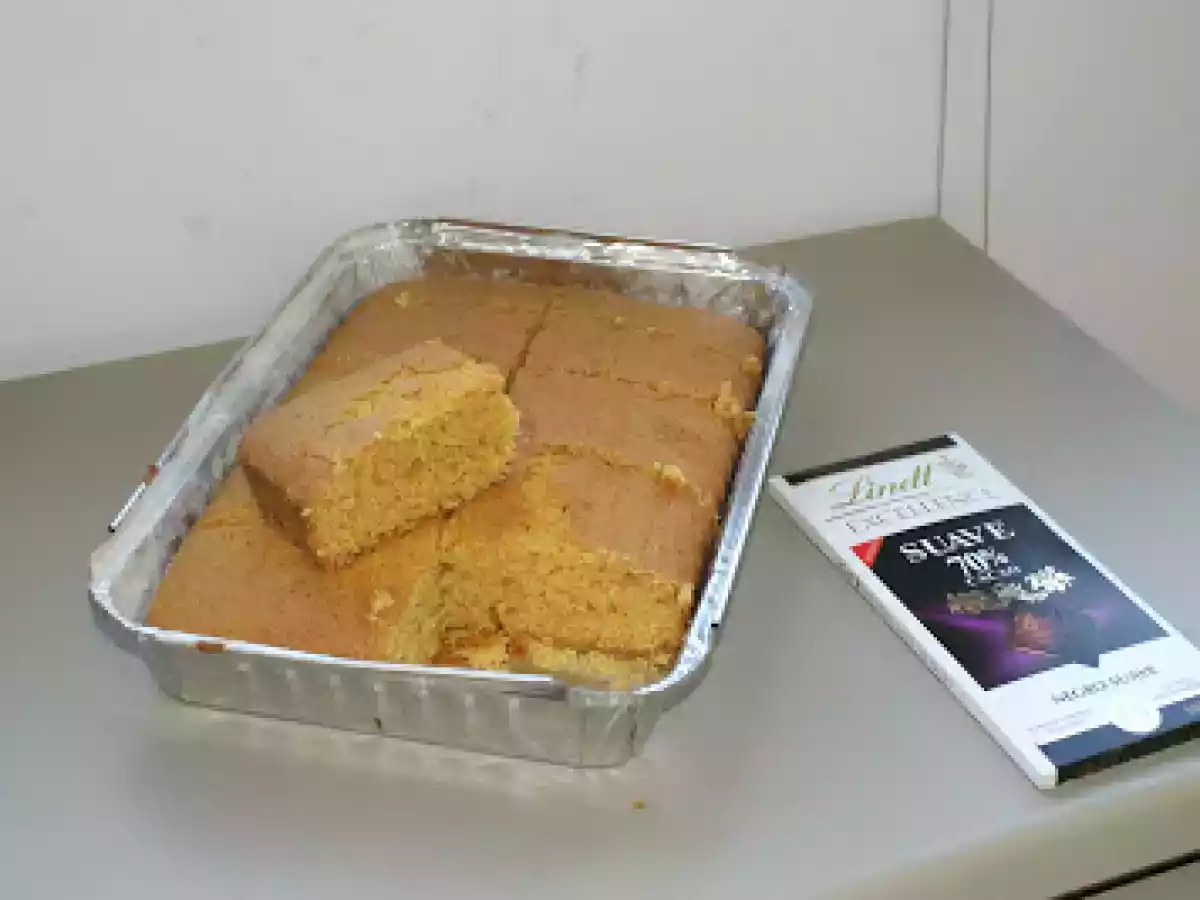 Bizcocho de zanahoria con aroma de naranja