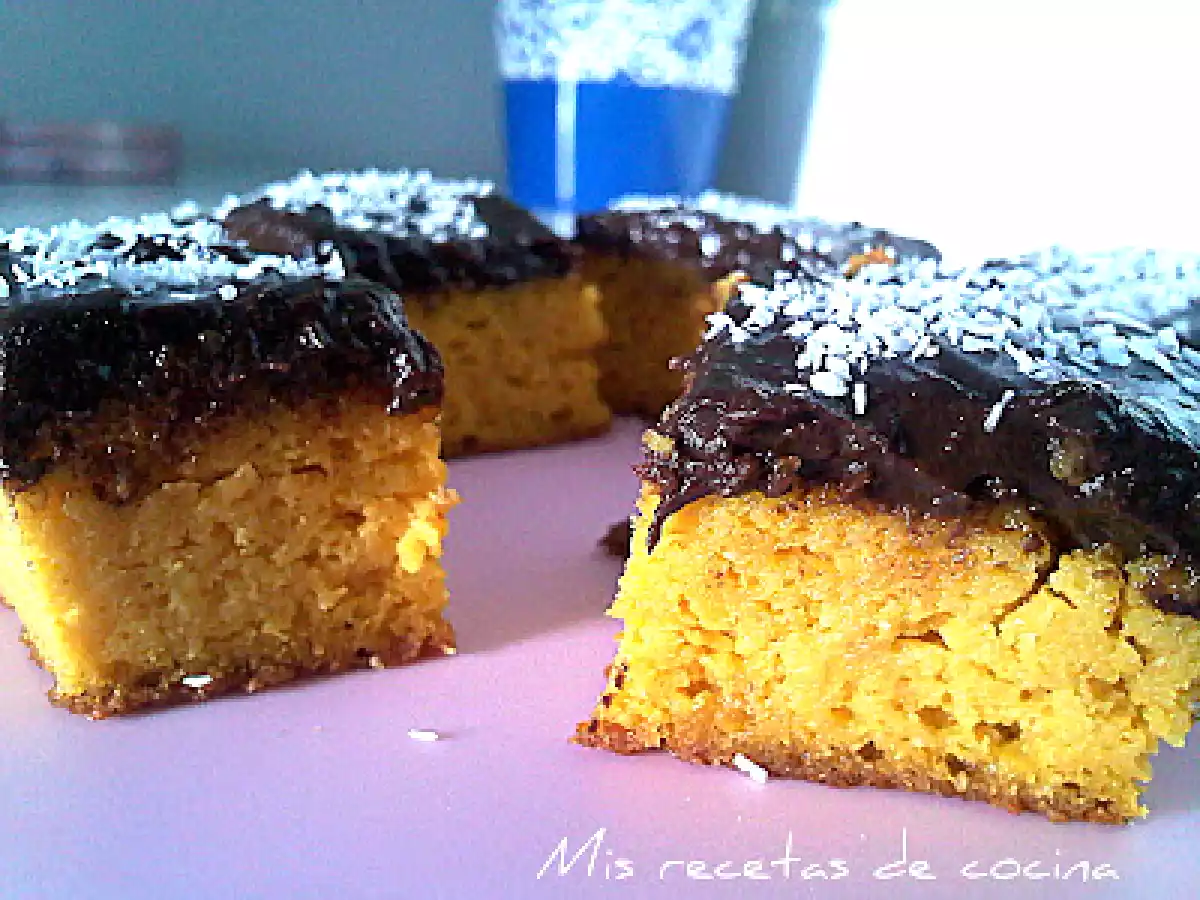 Bizcocho de zanahoria con cobertura de chocolate - foto 2