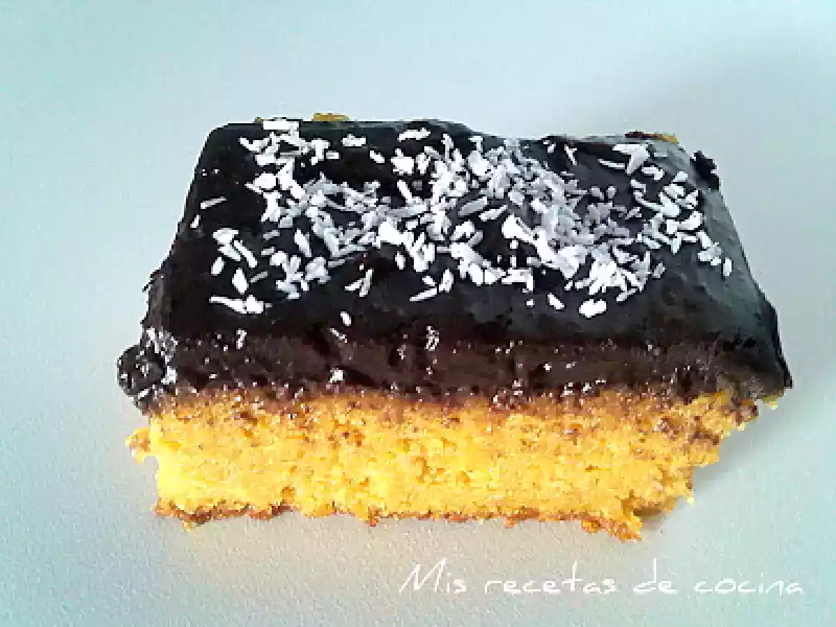 Bizcocho de zanahoria con cobertura de chocolate - foto 3