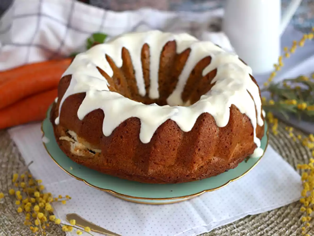 Bizcocho de zanahoria relleno de cheesecake - foto 2