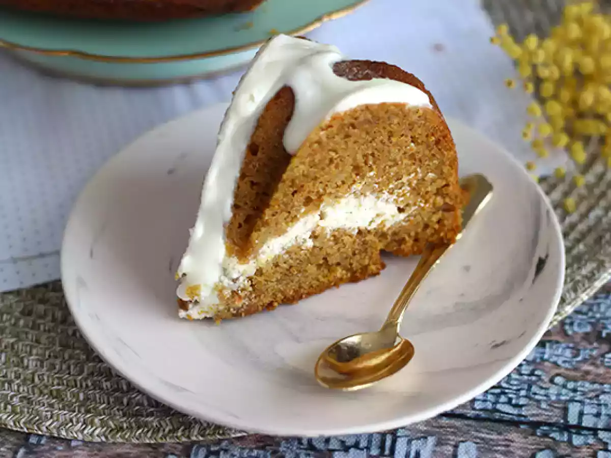 Bizcocho de zanahoria relleno de cheesecake - foto 6