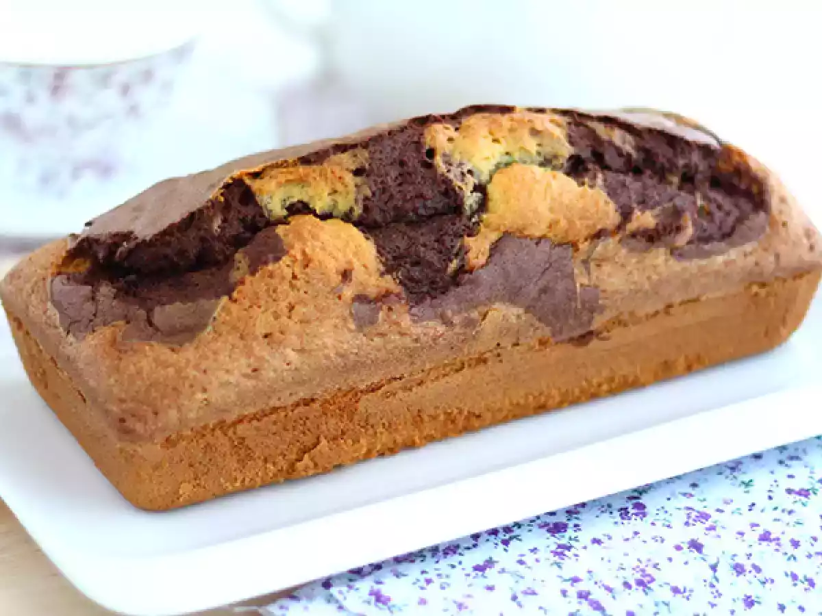 Bizcocho mármol, chocolate y vainilla - foto 2