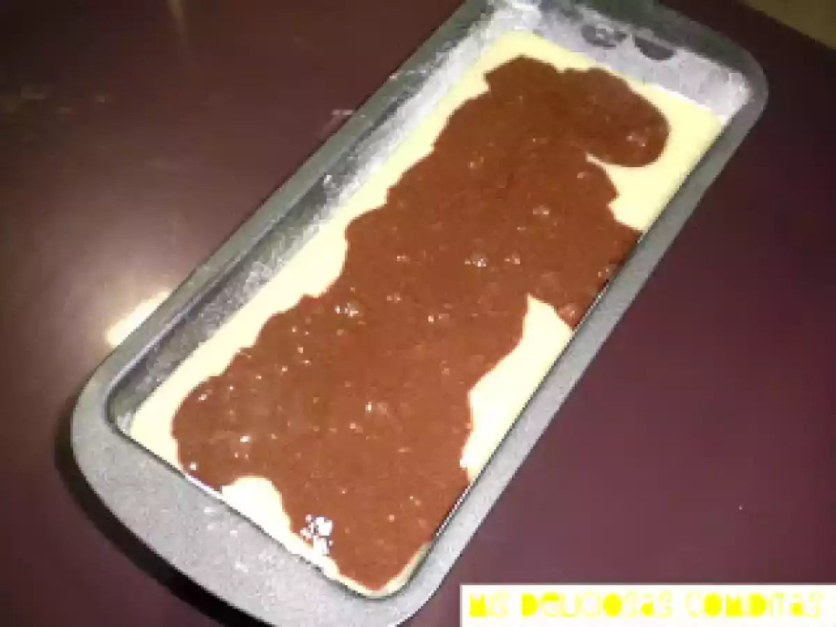 Bizcocho mármol de coco y chocolate - foto 2