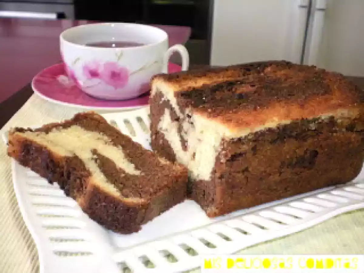 Bizcocho mármol de coco y chocolate - foto 3
