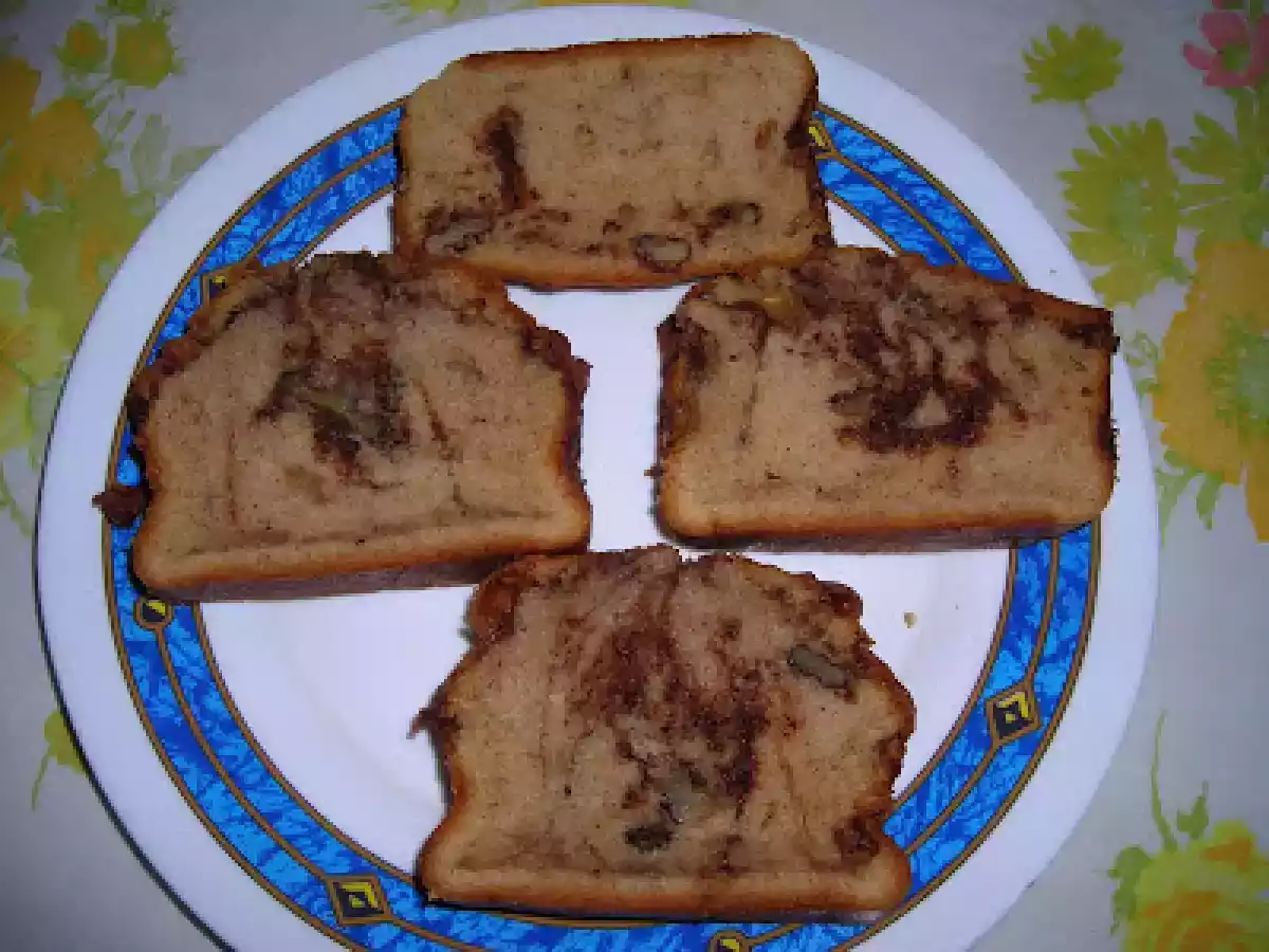 Bizcocho marmolado de chocolate y nueces - foto 3