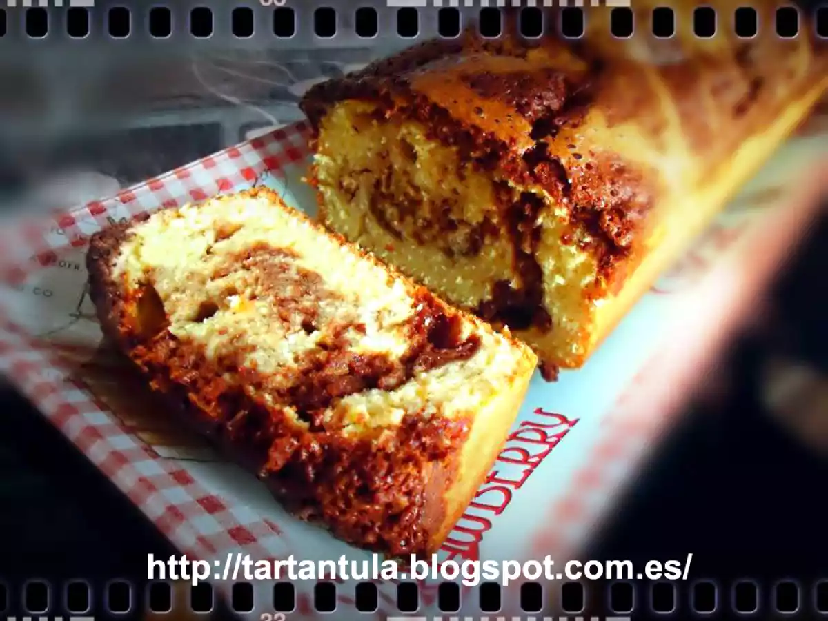 Bizcocho marmolado de nutella
