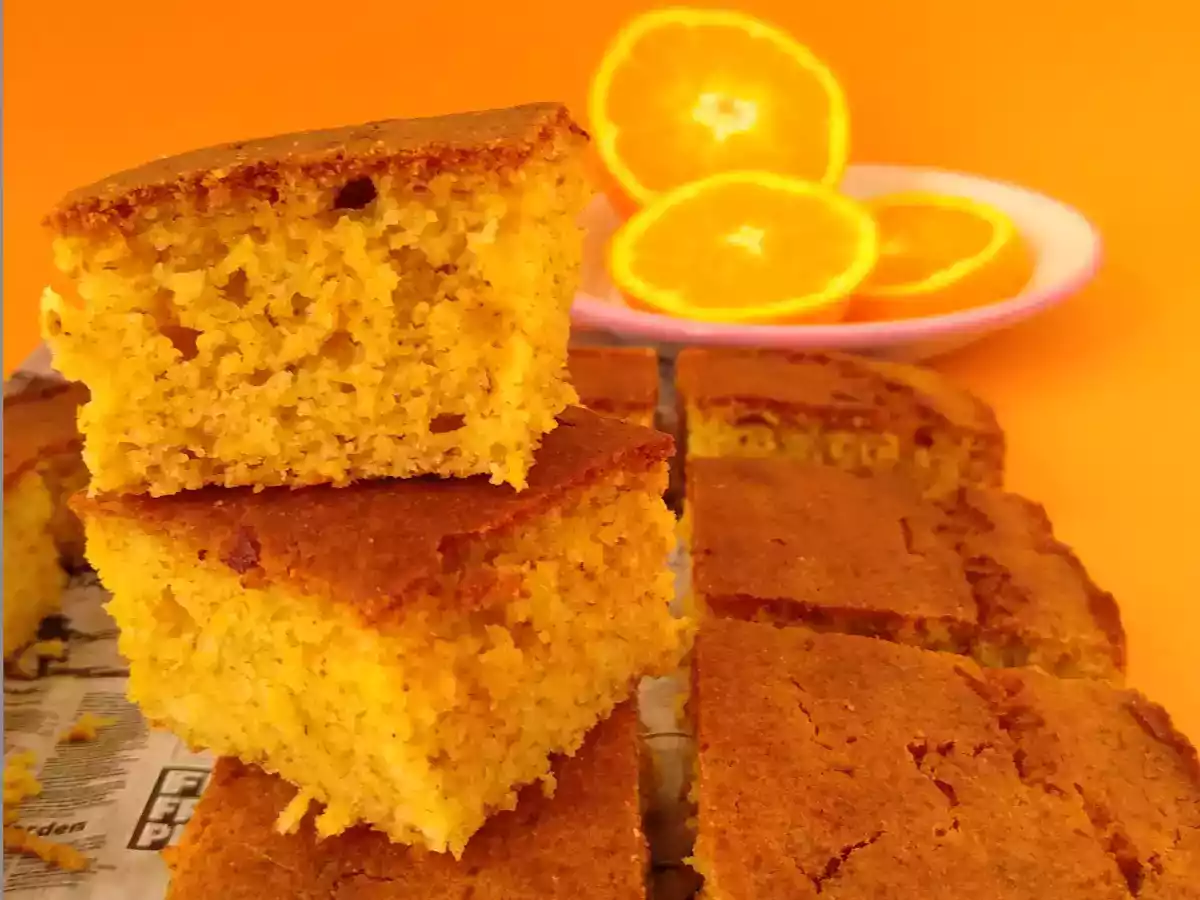 Bizcocho vegano de naranja sin huevo - foto 2