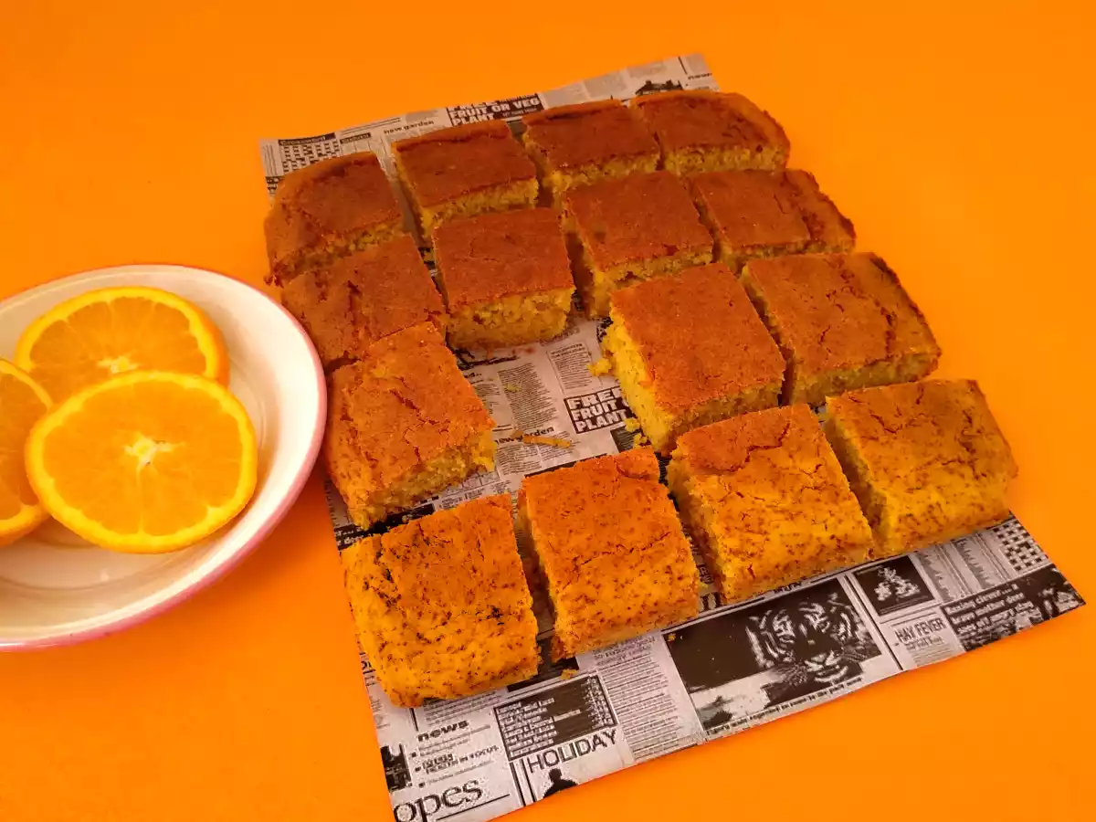 Bizcocho vegano de naranja sin huevo - foto 3