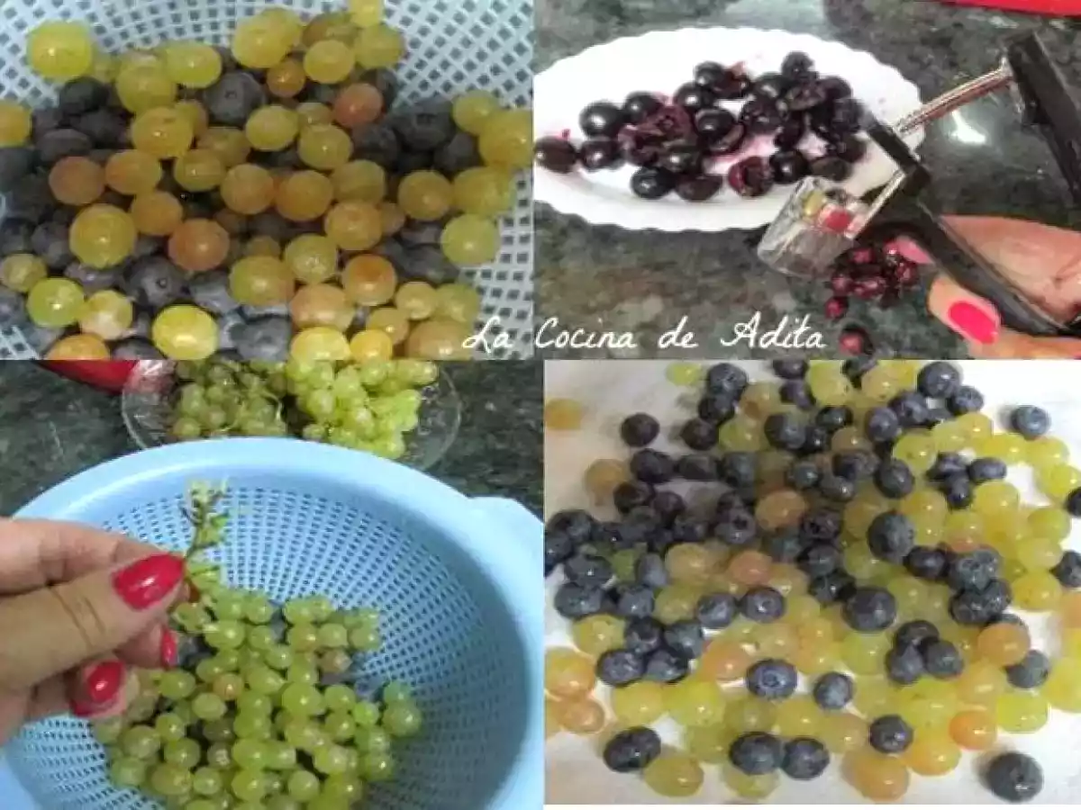 Bizcochos en conos, rellenos de frutas fresca - foto 3