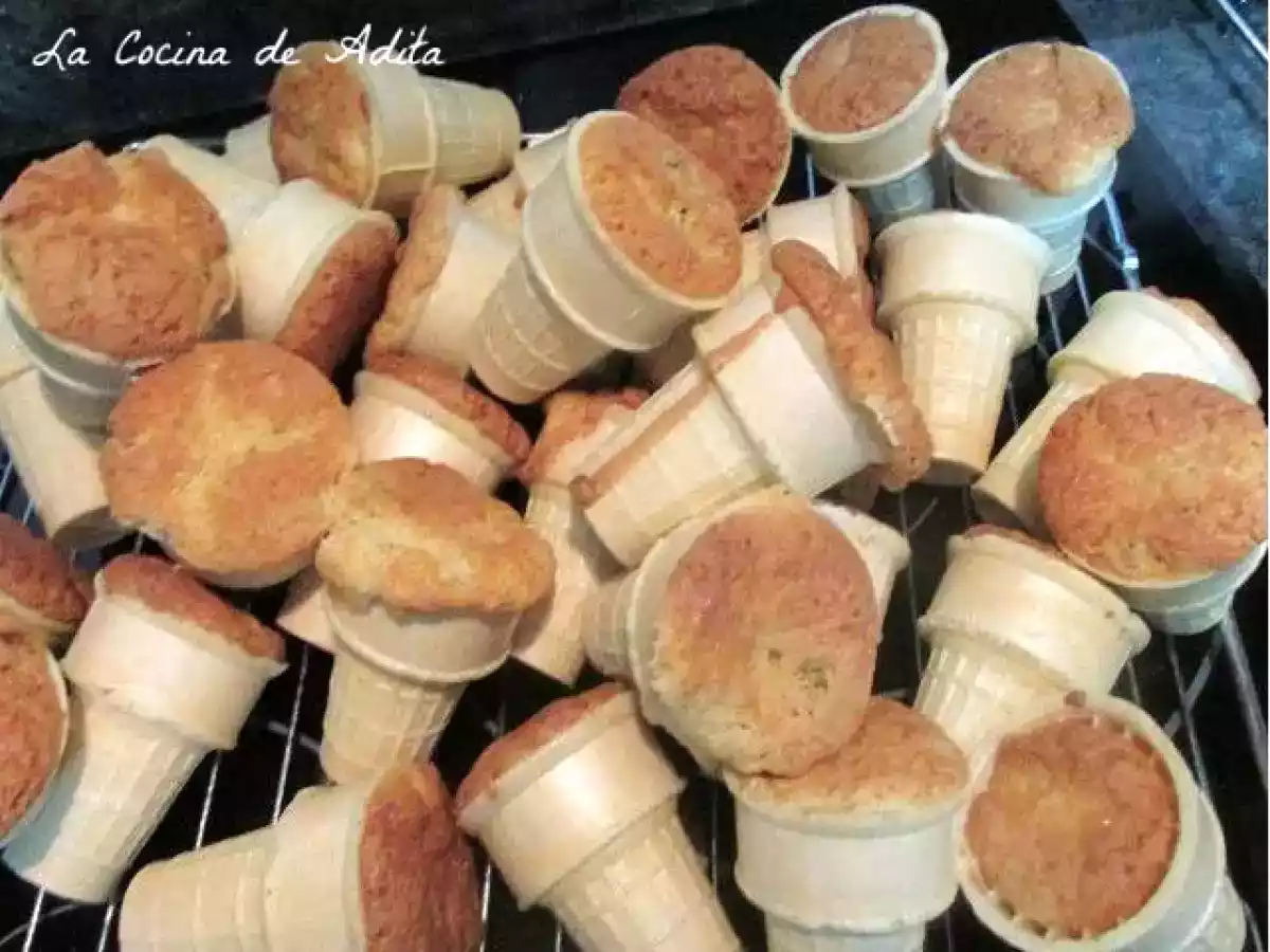 Bizcochos en conos, rellenos de frutas fresca - foto 9