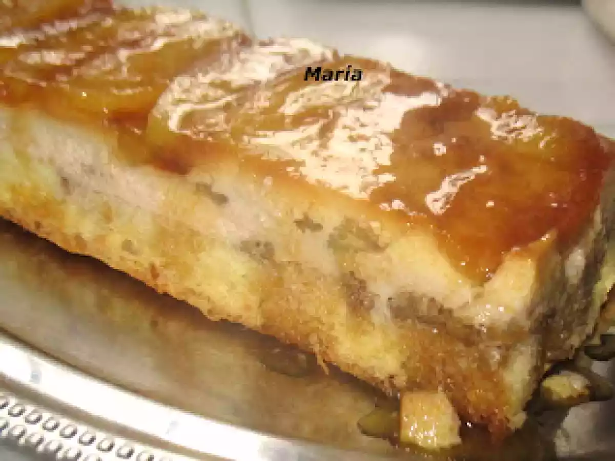 Bizcoflan con manzanas caramelizadas y nueces - foto 2