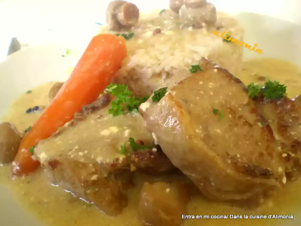 Blanquette de ternera lechal a la antigua