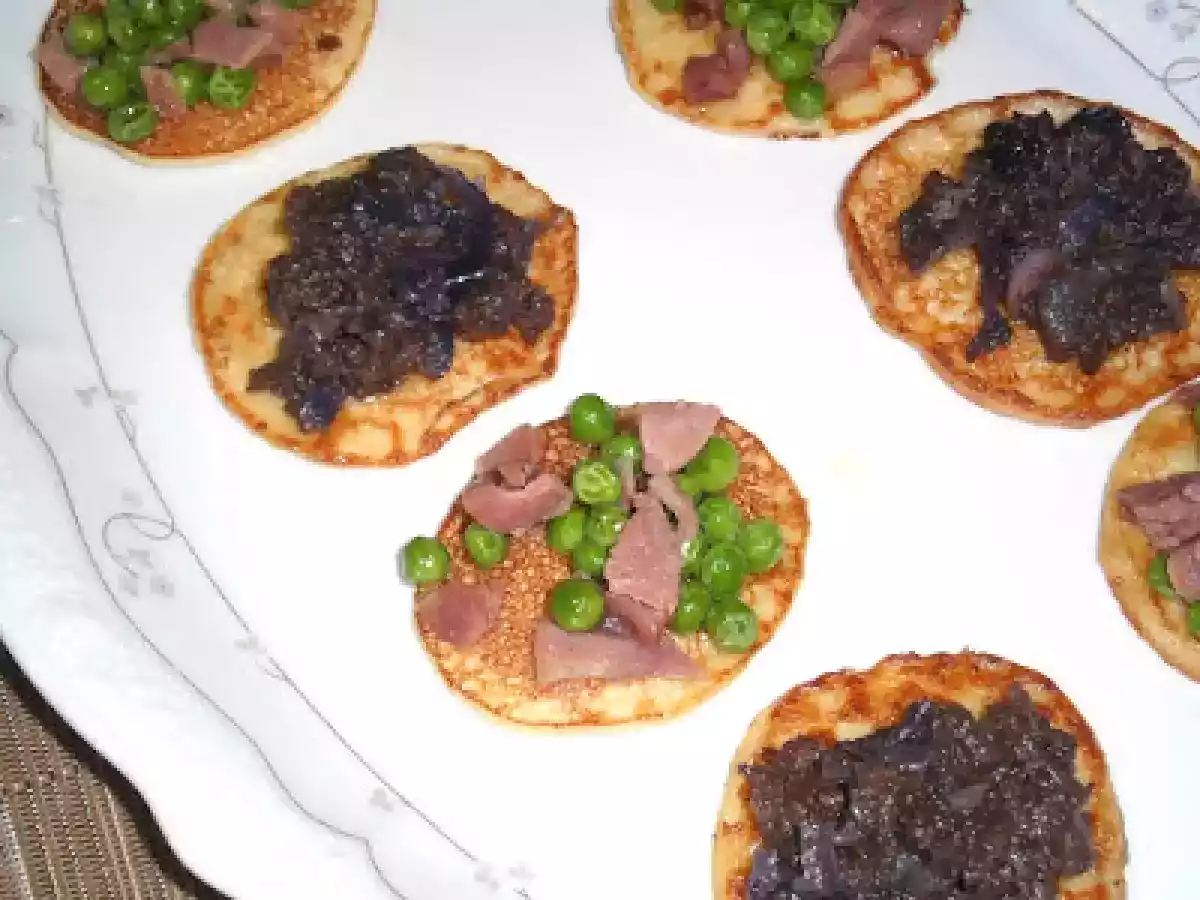 BLINIS DE PATATA CON GUARNICIÓN. - foto 3