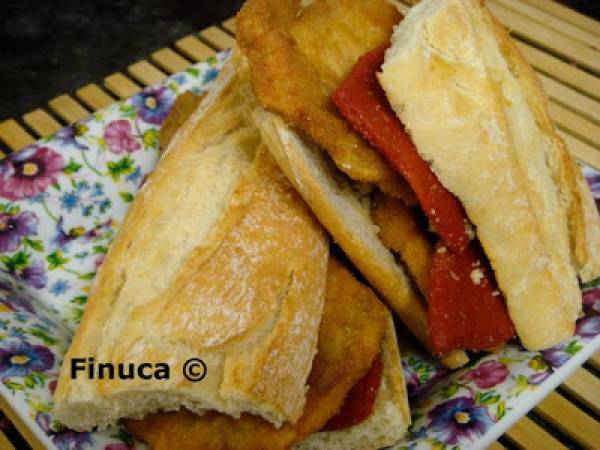 Bocadillo de lomo para excursión