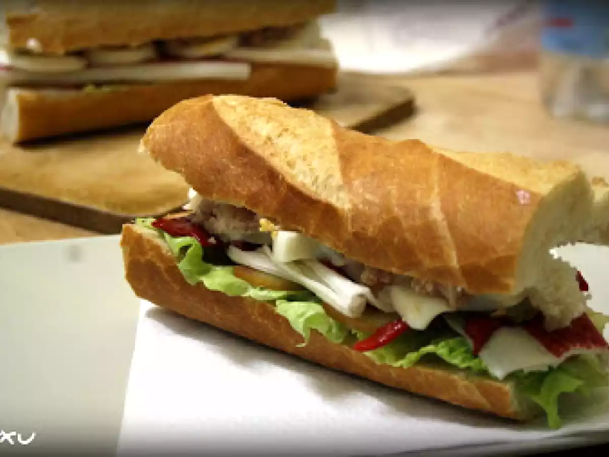 Bocadillo Vegetal y Atún