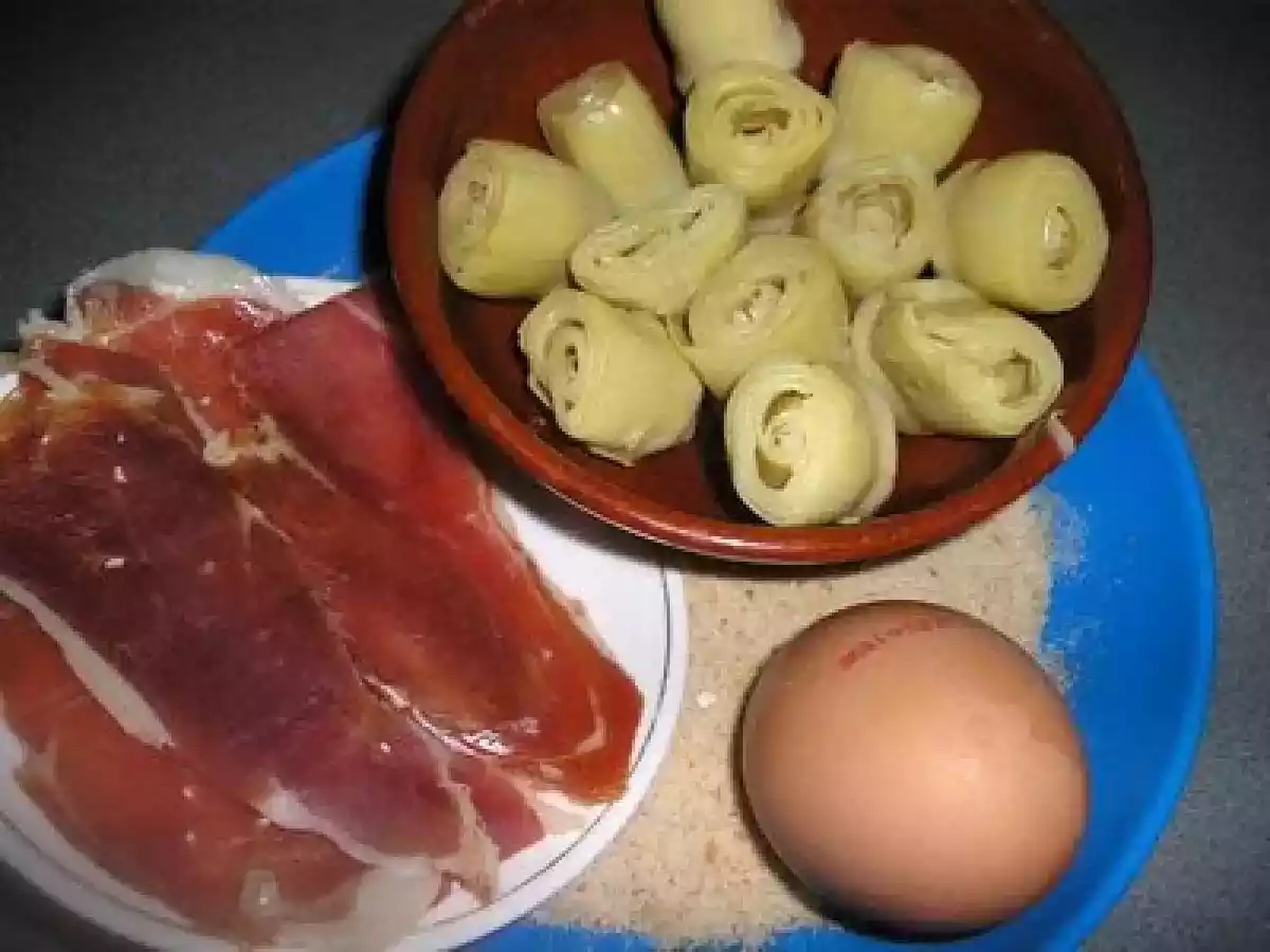 Bocaditos de alcachofas con jamón - foto 3