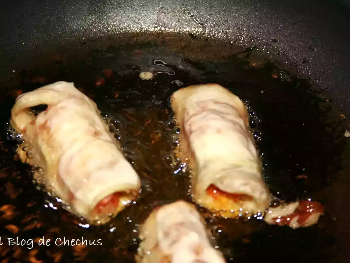 Bocaditos de berenjena con sobrasada y miel - foto 4