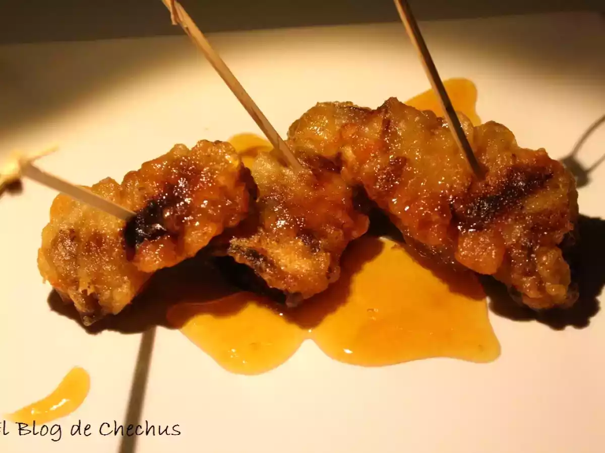 Bocaditos de berenjena con sobrasada y miel - foto 6