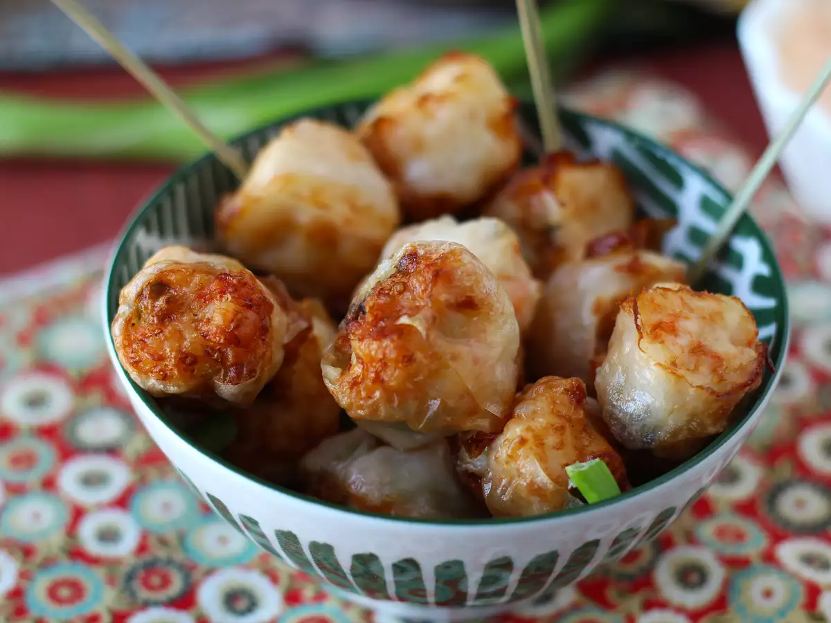 Bocaditos de gambas estilo nem en freidora de aire - foto 4