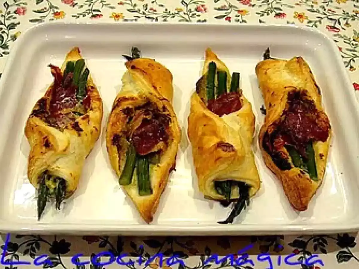 BOCADITOS DE JAMON Y ESPARRAGOS