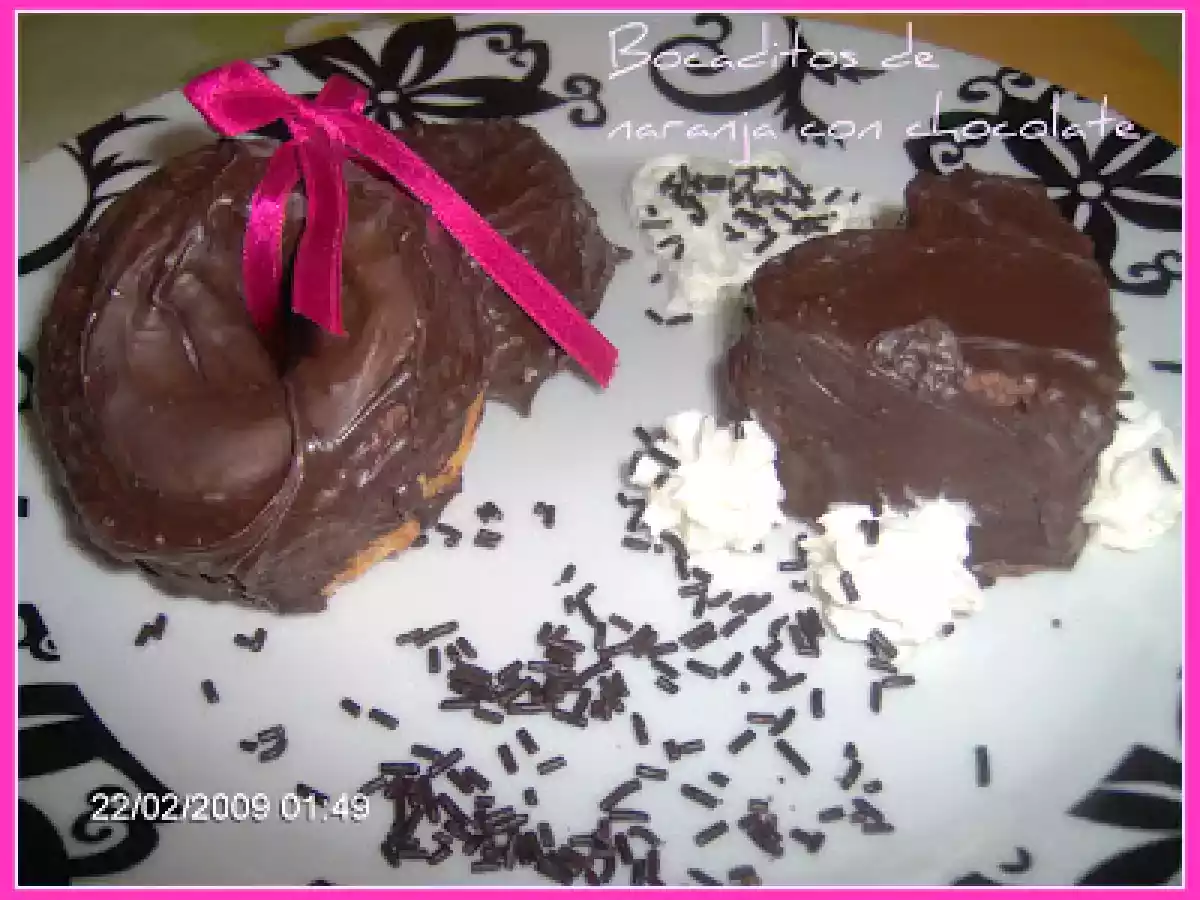 BOCADITOS DE NARANJA CON CHOCOLATE